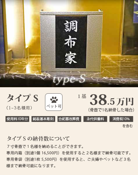 タイプS 1基 38.5万円
